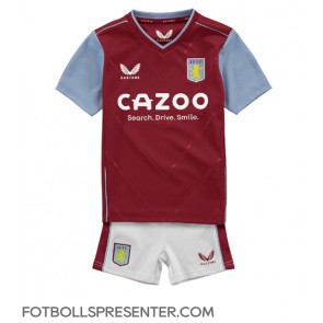 Aston Villa Hemmatröja Barn 2022-23 Kortärmad (+ korta byxor)